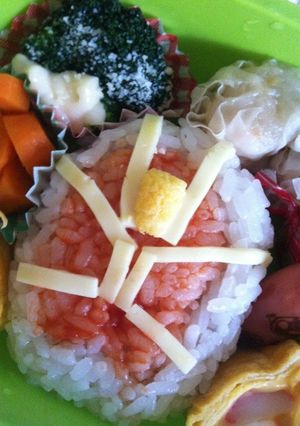 仮面ライダーウィザード★簡単キャラ弁-レシピのメイン写真