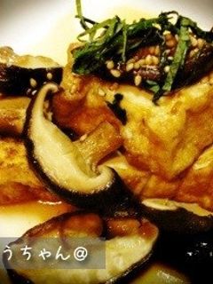 失敗しない!椎茸と厚揚げの甘辛焼き-レシピのメイン写真
