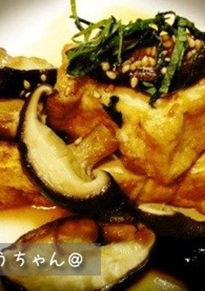失敗しない！椎茸と厚揚げの甘辛焼き-レシピのメイン写真