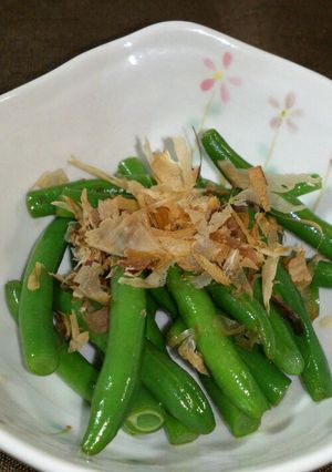 インゲンのおかか和え・マーガリン風味-レシピのメイン写真
