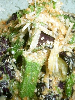 10分料理*茄子とオクラで中華風煮びたし-レシピのメイン写真