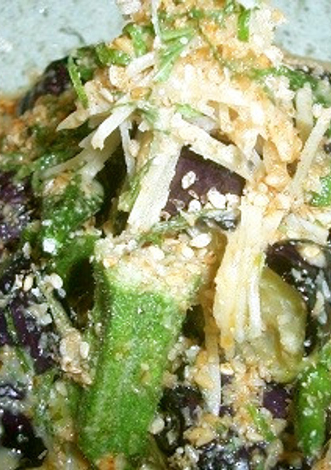 10分料理＊茄子とオクラで中華風煮びたし-レシピのメイン写真