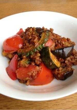 ラタトゥイユとゴーヤーのキーマカレー-レシピのメイン写真