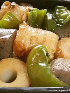 麺つゆで♪こんにゃくとちくわの簡単炒め煮-レシピのメイン写真