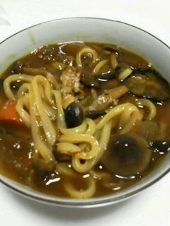 残ったカレーで、カレーうどん-レシピのメイン写真
