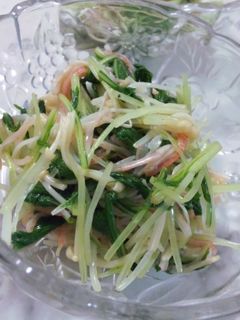 水菜とえのきのめんつゆ和え-レシピのメイン写真