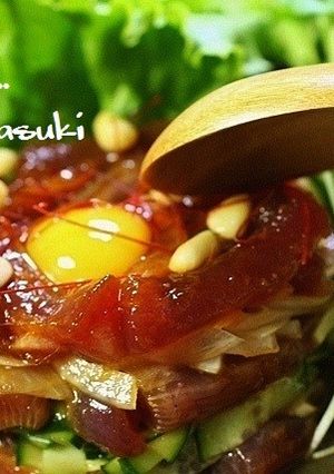 カツオのユッケ仕立て。-レシピのメイン写真
