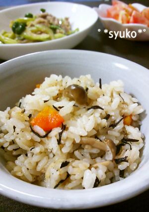 醤油糀で香ばしい、簡単炊き込みご飯。-レシピのメイン写真