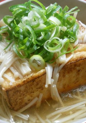 厚揚げのえのきあんかけ～ごま油の香りで-レシピのメイン写真