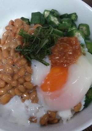 しょうゆ麹でネバネバ丼-レシピのメイン写真