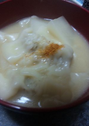 水餃子♪味噌仕立て♪-レシピのメイン写真