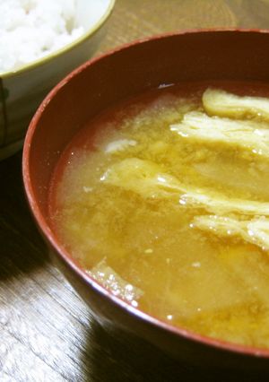 お薦め！冬瓜ときりあげの味噌汁-レシピのメイン写真