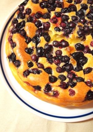 ブルーベリーベイクドチーズケーキ-レシピのメイン写真