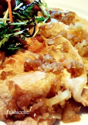 バルサミコ玉葱ソース★ポークソテー-レシピのメイン写真