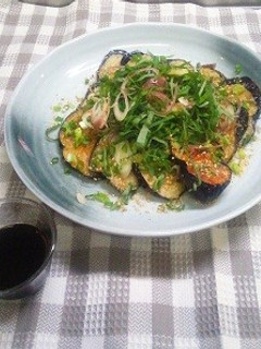 揚げなすの香味しょう油かけ♪-レシピのメイン写真