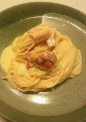 スライスチーズカルボナーラ-レシピのメイン写真
