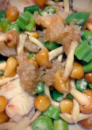 鶏肉のなめこおろし煮-レシピのメイン写真