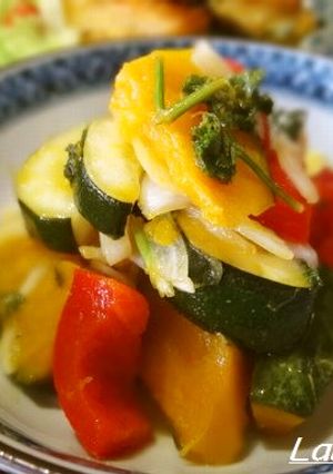 簡単♪彩り野菜の甘酸っぱい焼きマリネ-レシピのメイン写真