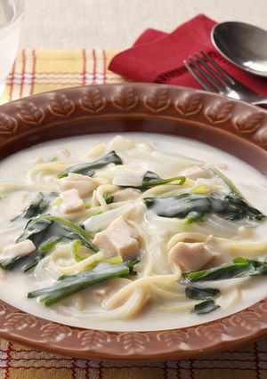 ツナとほうれん草のスープパスタ-レシピのメイン写真
