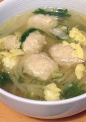 ■鶏だんごともやしの具だくさんスープ■-レシピのメイン写真