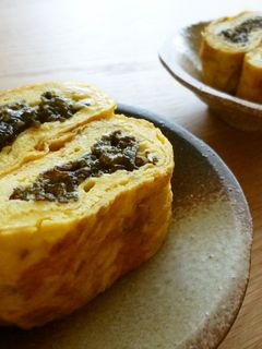 ゆず胡椒香る♪生もずく入り卵焼き-レシピのメイン写真