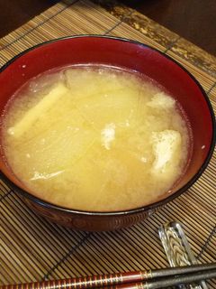 冬瓜と油揚げのお味噌汁-レシピのメイン写真