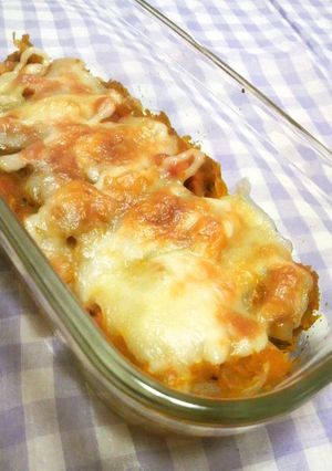 南瓜&魚肉ソのスイチリカレーチーズ焼き-レシピのメイン写真