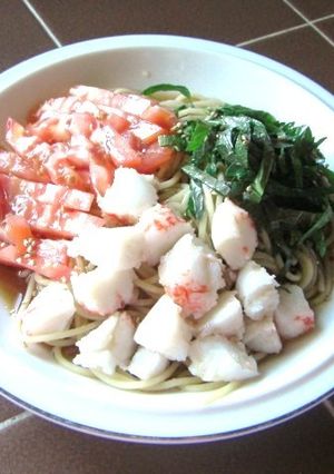 ☆冷やし中華or冷麺？の麺☆inアメリカ-レシピのメイン写真