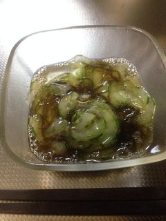きゅうりともずくの酢もの-レシピのメイン写真
