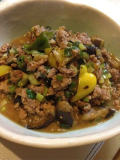 ご飯に合う!ナスとピーマンの肉味噌炒め-レシピのメイン写真