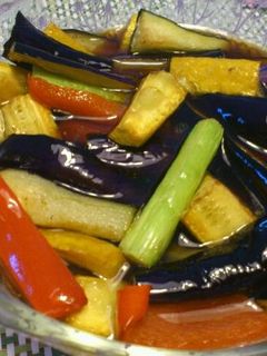 夏野菜の揚げびたし-レシピのメイン写真