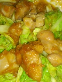 鶏とキャベツの甘辛酢みそ-レシピのメイン写真