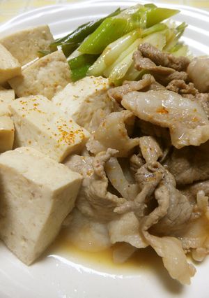 豚肉と豆腐のすき煮-レシピのメイン写真