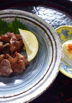 珍味・塩麹つけの砂肝の炒めもの-レシピのメイン写真