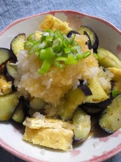 超簡単!!なすと油揚げの焼きびたし?!-レシピのメイン写真