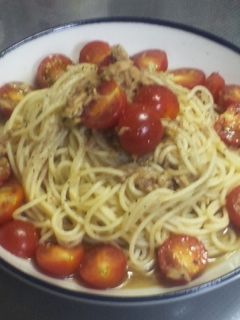 プチトマトとツナの冷製パスタ-レシピのメイン写真