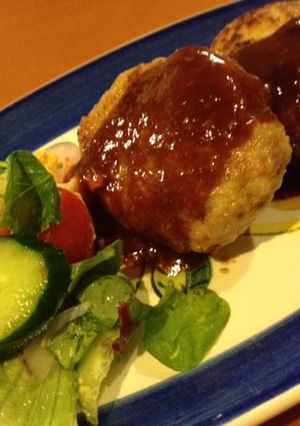 ニンジンたっぷりブタ肉ハンバーグ-レシピのメイン写真