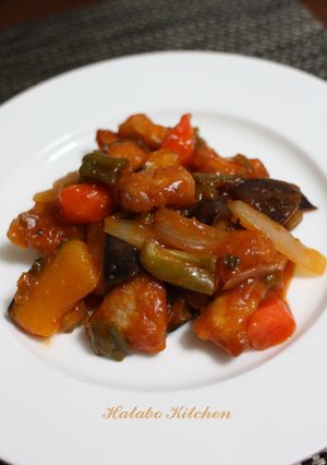 5色の夏野菜入り簡単酢豚☆カロリーオフ-レシピのメイン写真