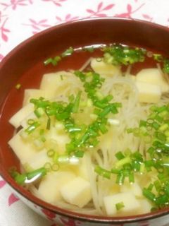 白だしで簡単☆そうめんと玉子豆腐のお吸物-レシピのメイン写真