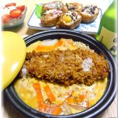 รูปของ タジン鍋で作るカツ卵とじ