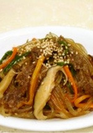 チャプチェ 韓国春雨と野菜の炒め物-レシピのメイン写真