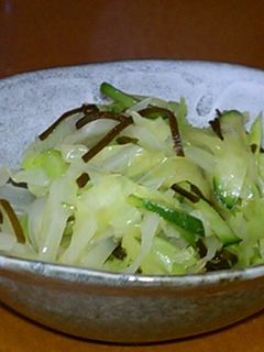 さっぱり♪キャベツの塩昆布和えレモン風味-レシピのメイン写真
