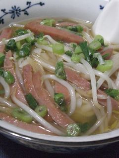 乾麺うどんで沖縄そば-レシピのメイン写真
