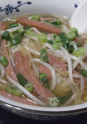 乾麺うどんで沖縄そば-レシピのメイン写真