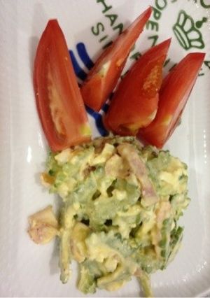 簡単！ゴーヤとゆで卵サラダ-レシピのメイン写真