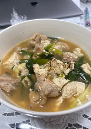 九条ネギと鶏肉と豆腐の煮物-レシピのメイン写真