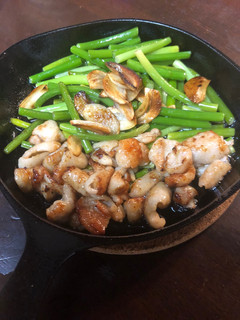 鶏皮にんにく・カリカリ焼き♪-レシピのメイン写真