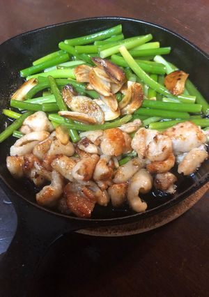 鶏皮にんにく・カリカリ焼き♪-レシピのメイン写真