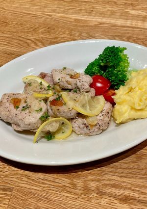 ガーリックレモンバターの豚ヒレステーキ-レシピのメイン写真