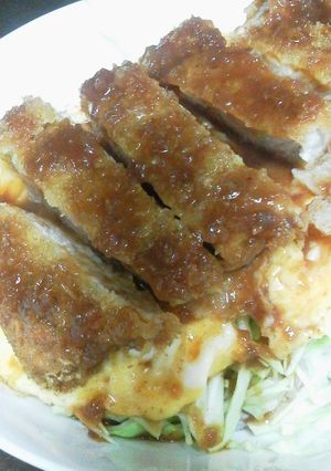 カフェ風 ふゎふゎタマゴ＊ソースかつ丼-レシピのメイン写真